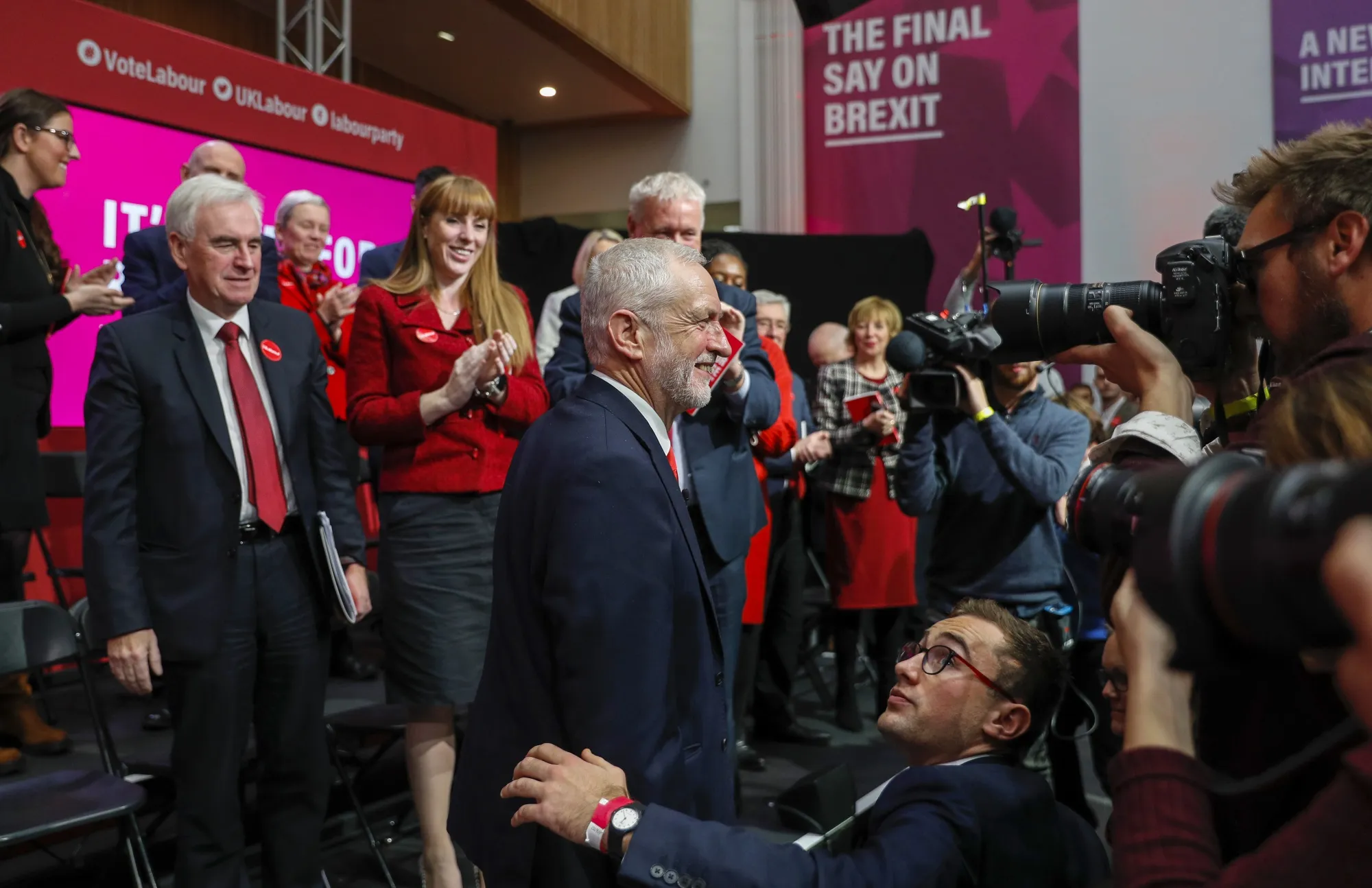 Jeremy Corbyn during the launch of&nbsp;&nbsp;Labour’s election manifesto in Birmingham, U.K., on Nov. 21.