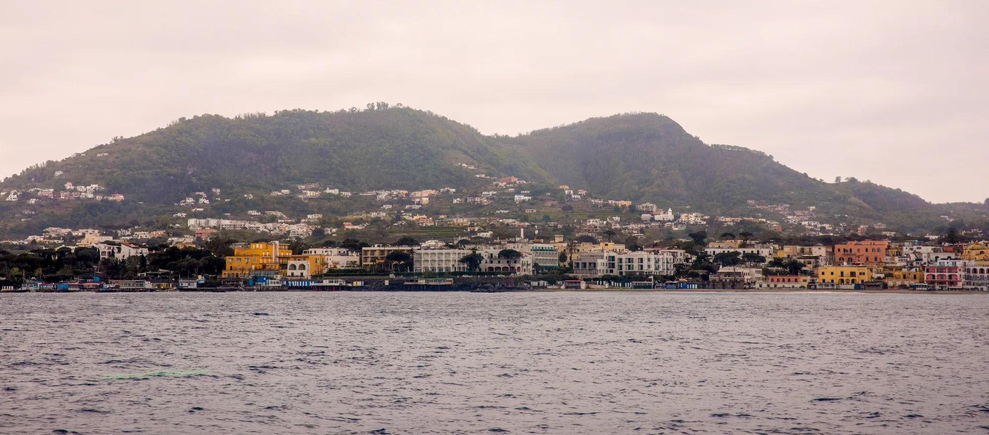 The coast of Ischia island, Italy, on April 27.