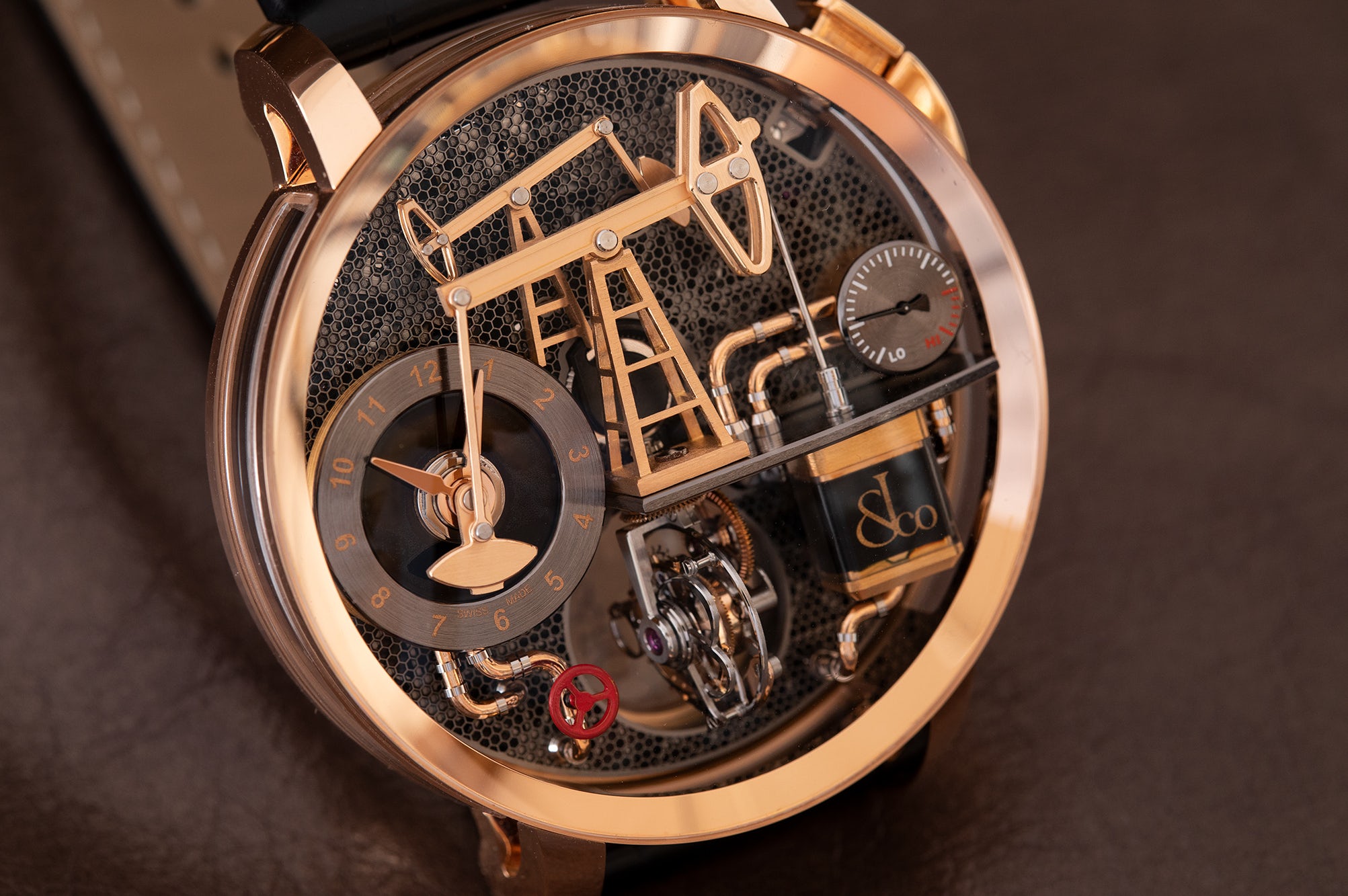 The Jacob & Co. Oil Pump Rose Gold - YouTube