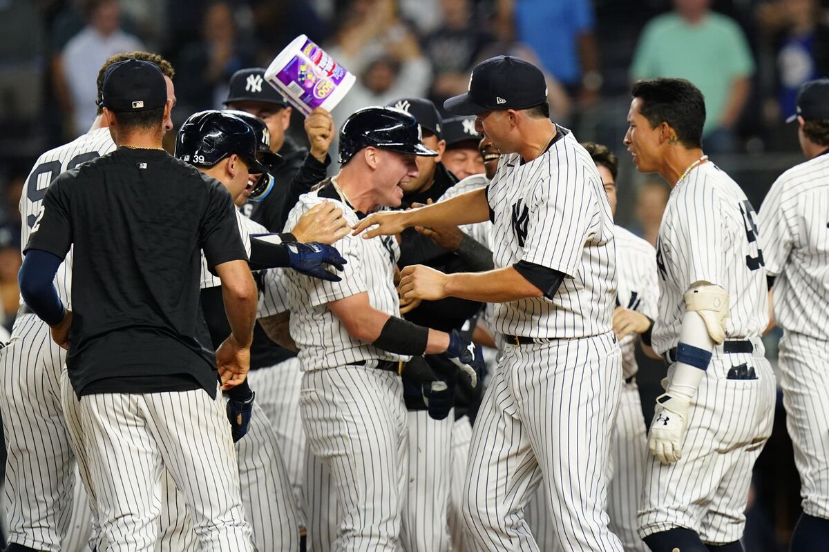 New York Yankees rally for walk-off win over Rays first place AL East