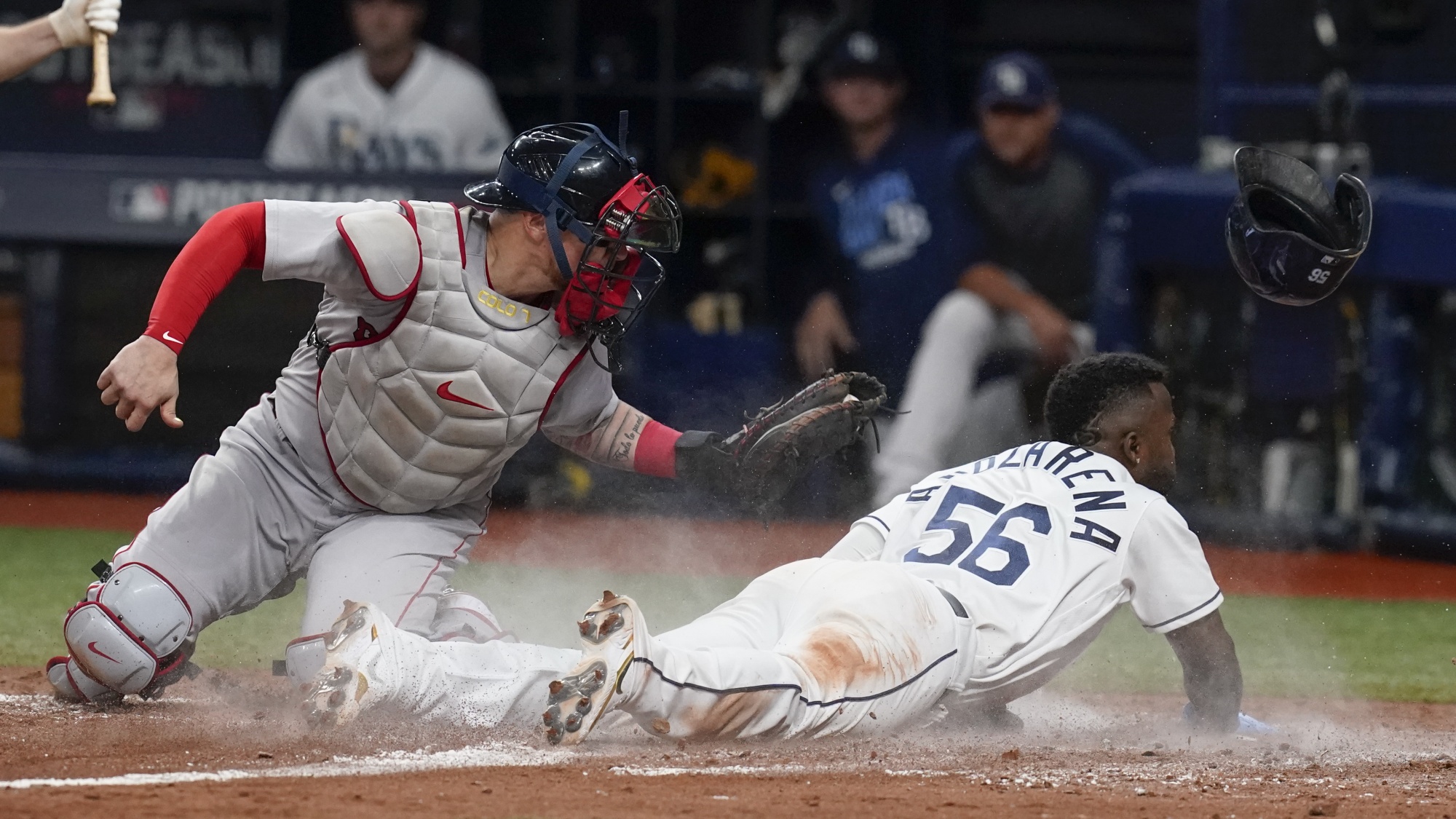 Omar Vizquel, steals second in the bottom of the third inning. The News  Photo - Getty Images