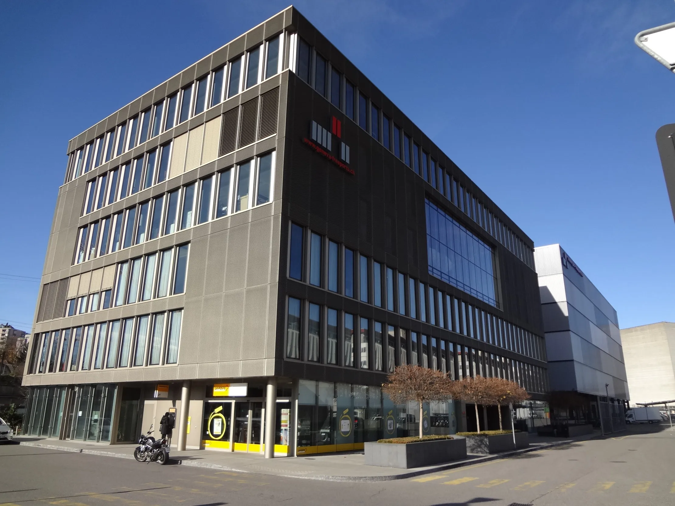 The exterior of the Geneva Freeport&nbsp;in Switzerland.
