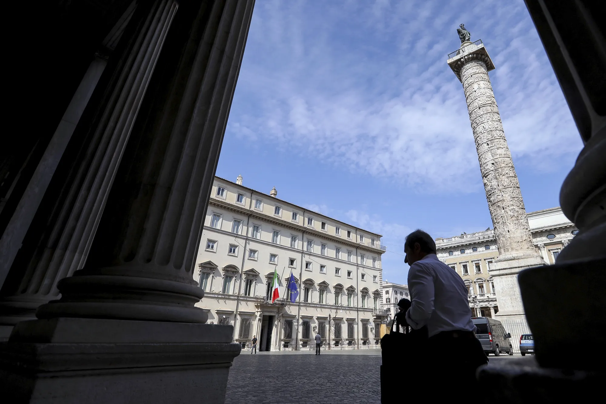 The Palazzo Chigi, the headquarters of the Italian government, in Rome, Italy.
