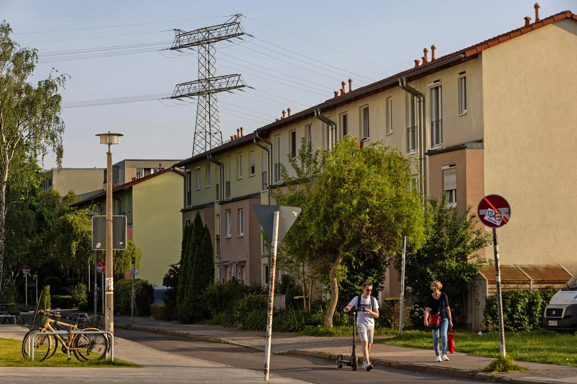 Residential apartments in Berlin in April.