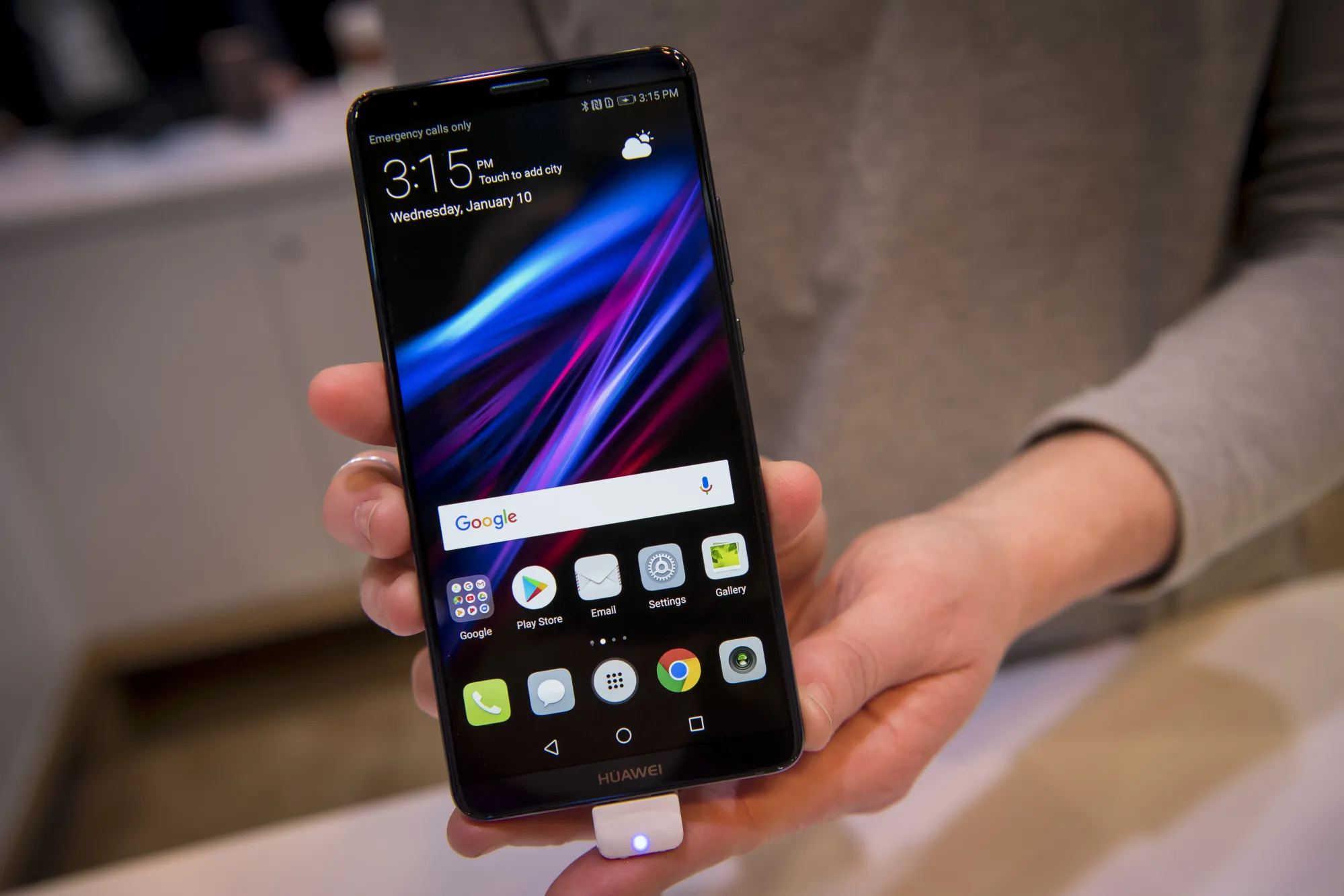 Huawei’s Mate 10 Pro smartphone.
