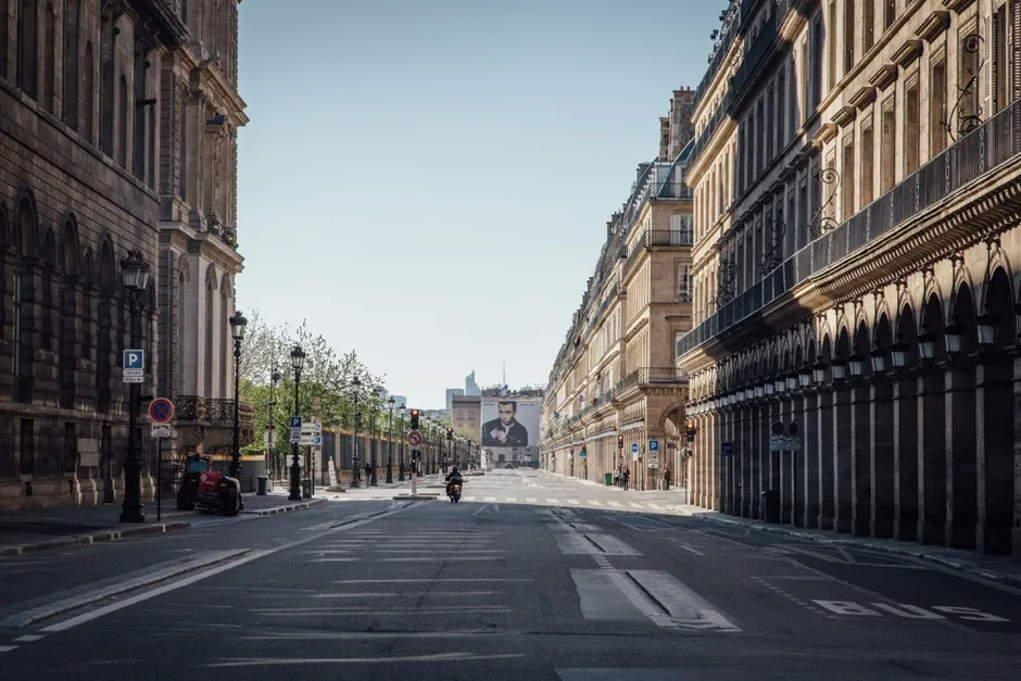 The Rue de Rivoli, a central route in Paris, will be devoted mostly to bike and pedestrian traffic after lockdown is lifted.
