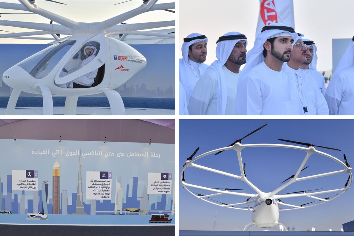 Dubai First Test Volocoptor Drone Taxi - Bloomberg
