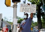 A Black Lives Matter demonstration in suburban West Orange, New Jersey.&nbsp;&nbsp;
