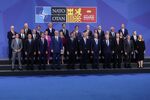 NATO leaders at the 'family' photo on day two of the NATO summit at the Ifema Congress Center in Madrid.
