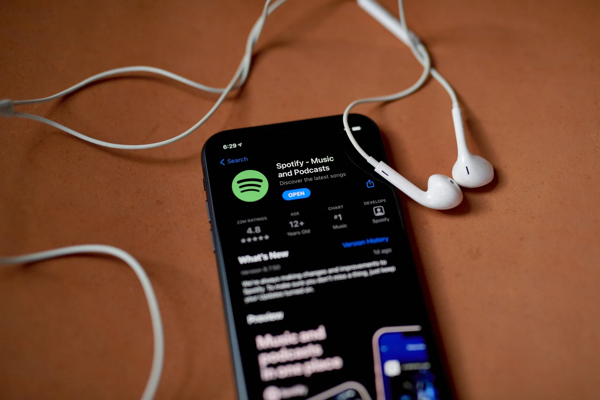 The Spotify application.