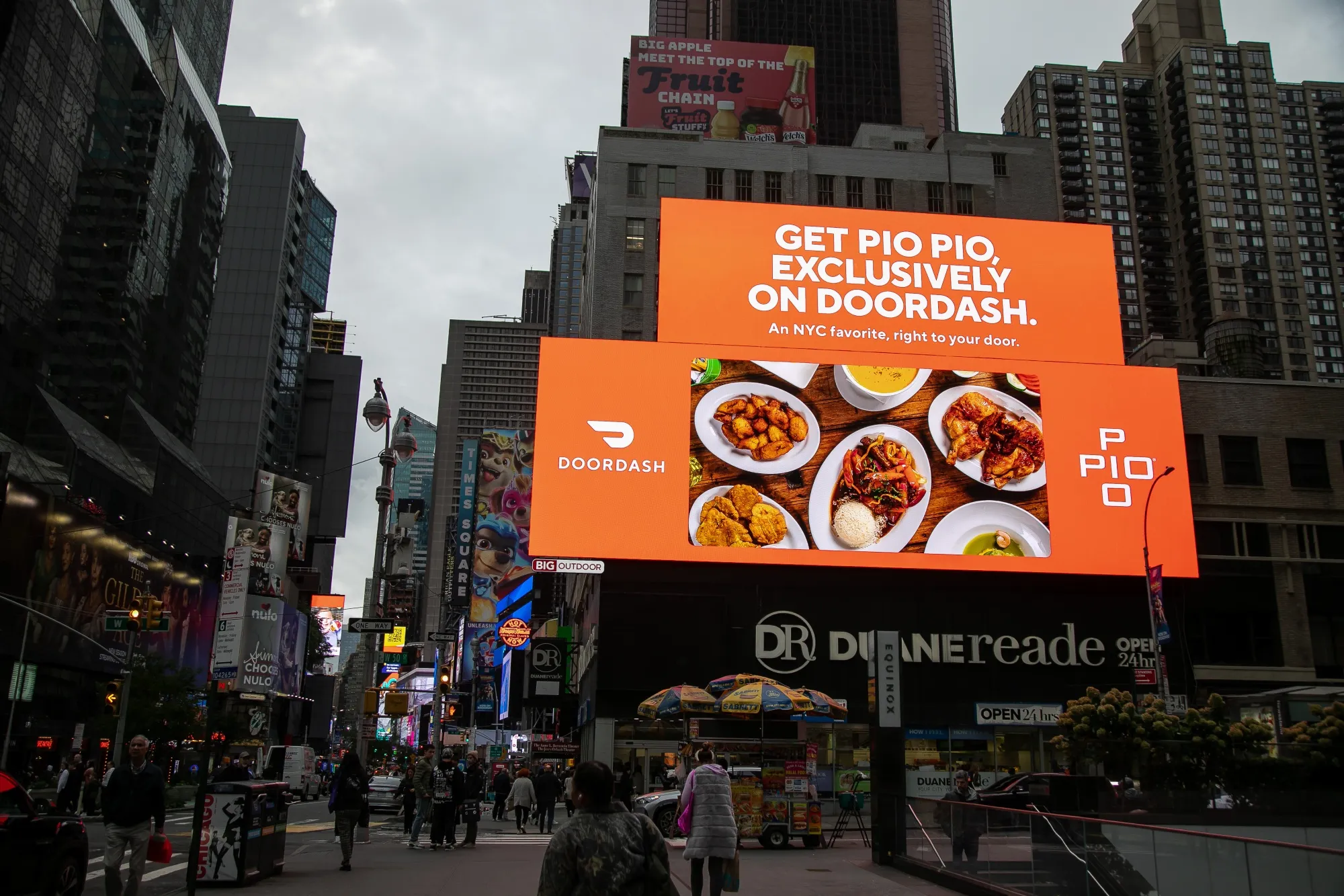 A DoorDash billboard in New York, US, on Monday, Oct. 30, 2023.&nbsp;
