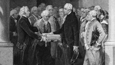 A Founding Father swears.
