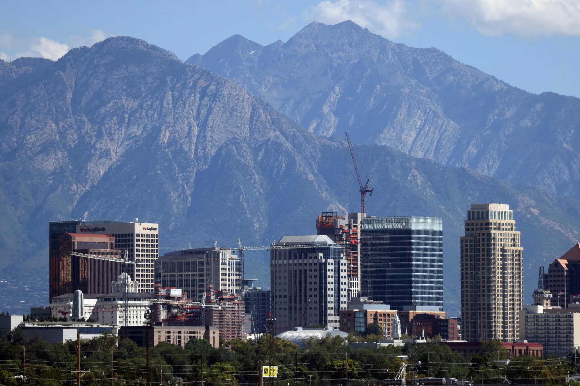 Downtown Salt Lake City in 2023.