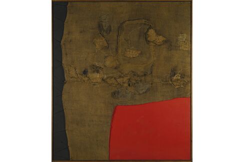 Alberto Burri, Sacco E Rosso, 1959