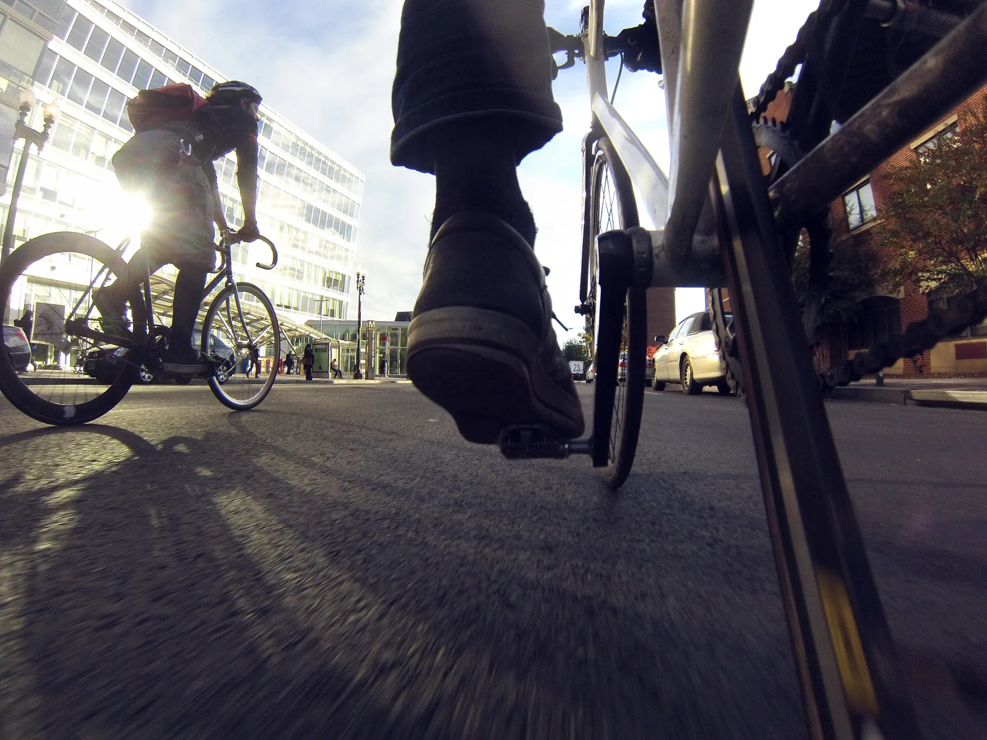 Bike messengers in Washington, D.C., in 2013.