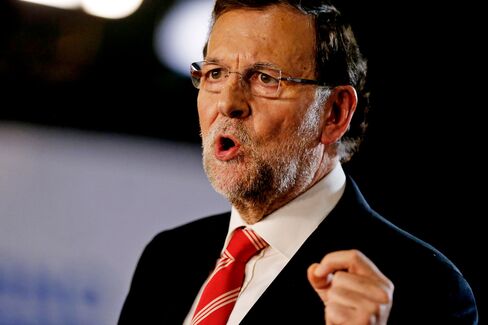 Spain's Prime Minister Mariano Rajoy Speaks At Barcelona Conference