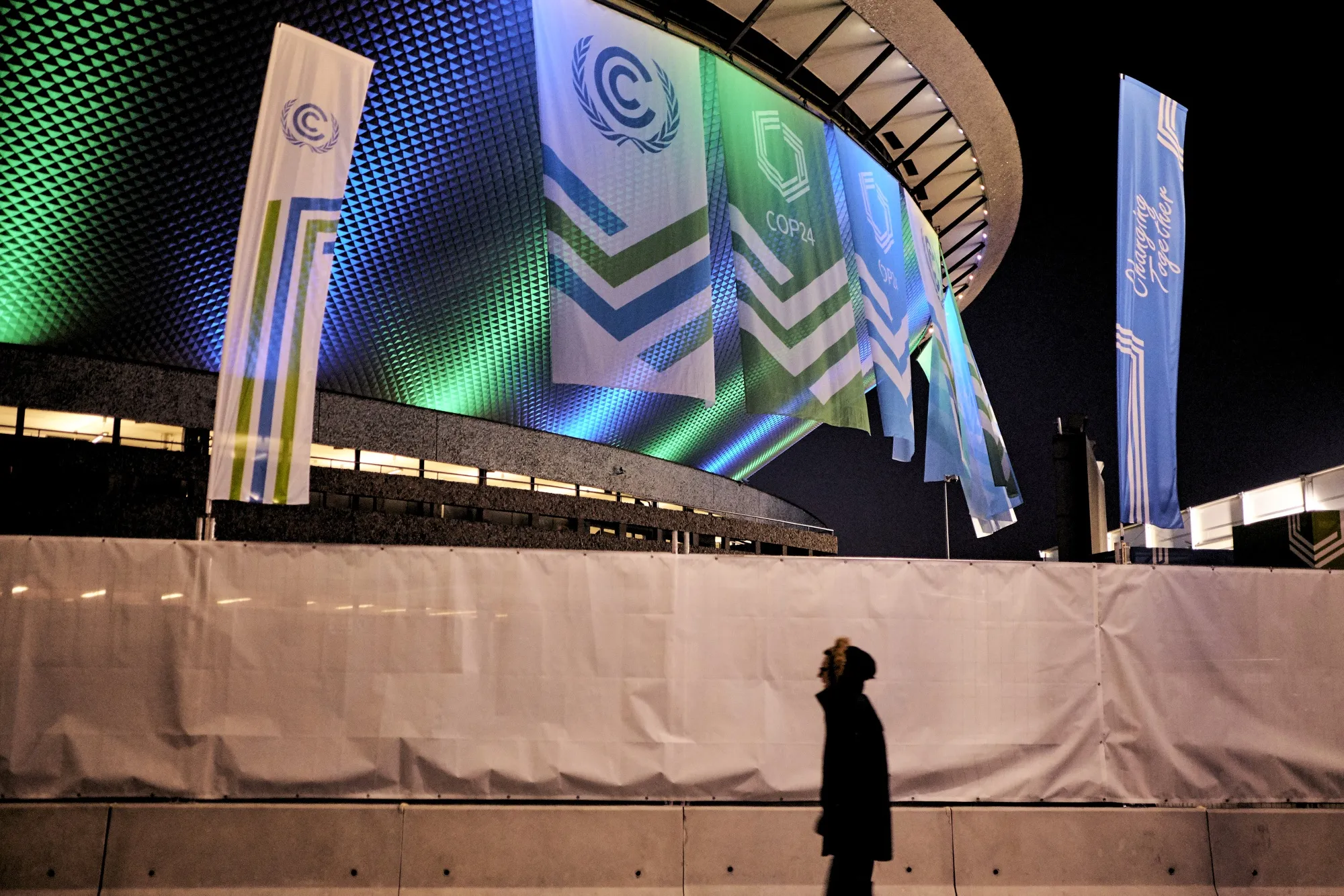 Spodek Hall in Katowice, Poland, where the United Nations held its COP24 conference on climate change.