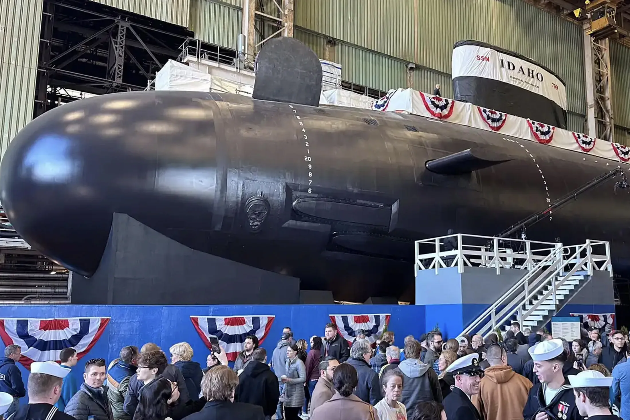 The Virgina-class USS Idaho was christened in a ceremony on March 16.