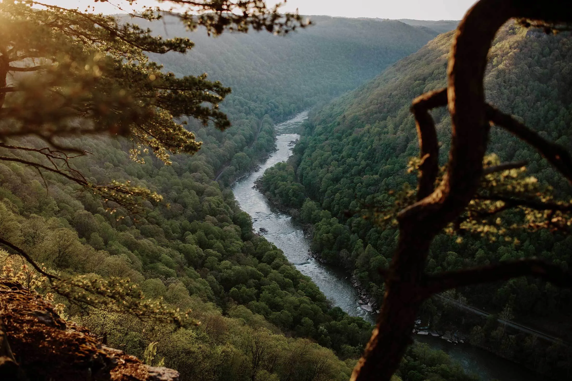 The New River Gorge in southern West Virginia. With the creation of a new&nbsp;national park here, tourism in the region is expected to increase.