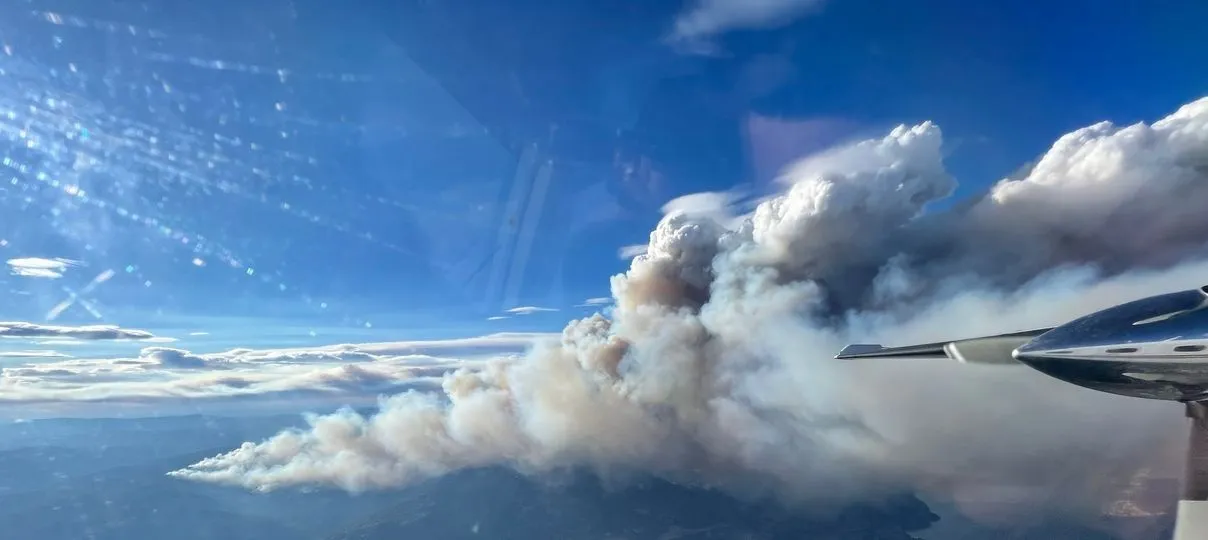 McDougall Creek wildfire&nbsp;northwest of Kelowna, British Columbia on August 17.
