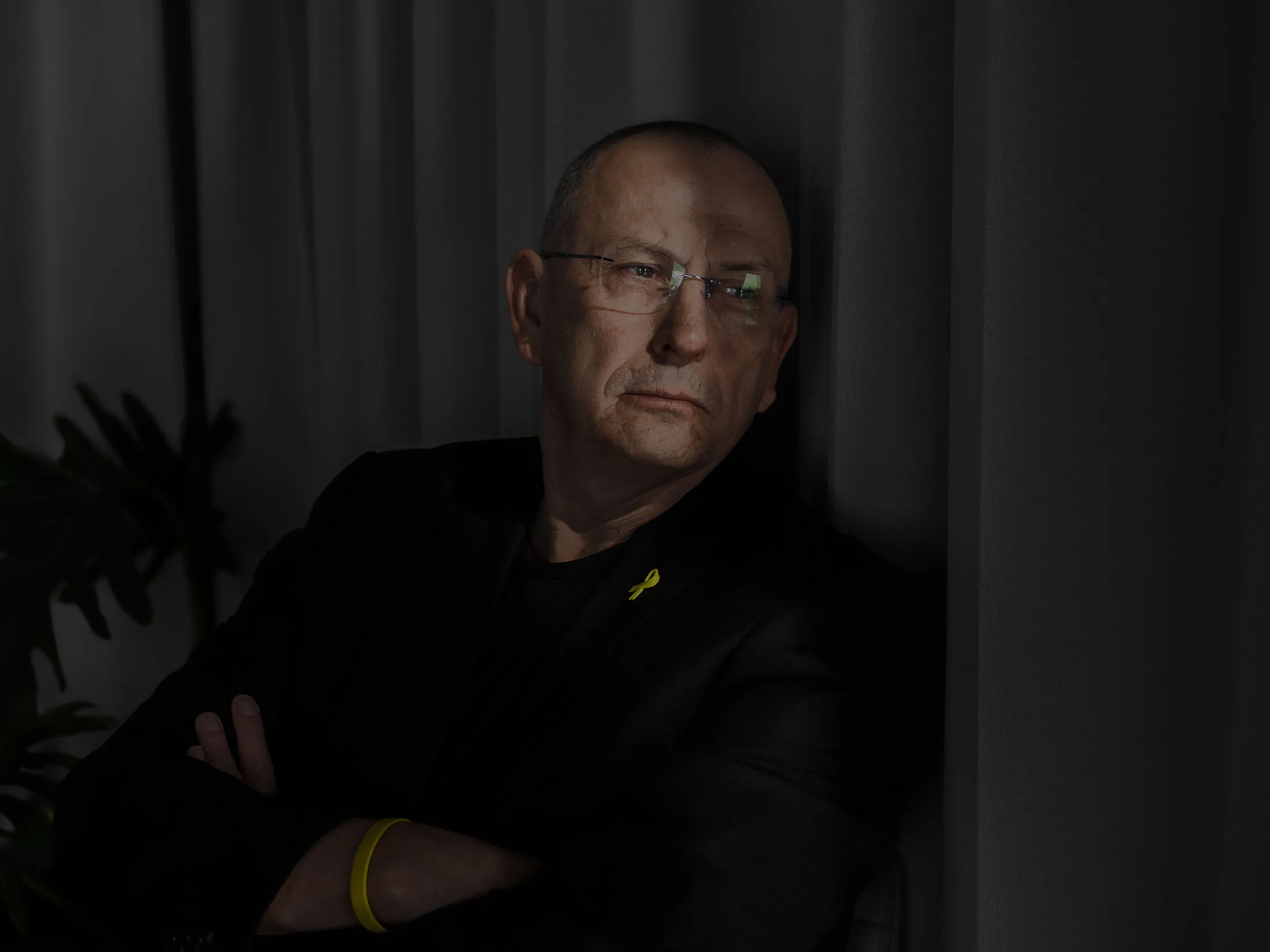 Cristal at his office in Tel Aviv.