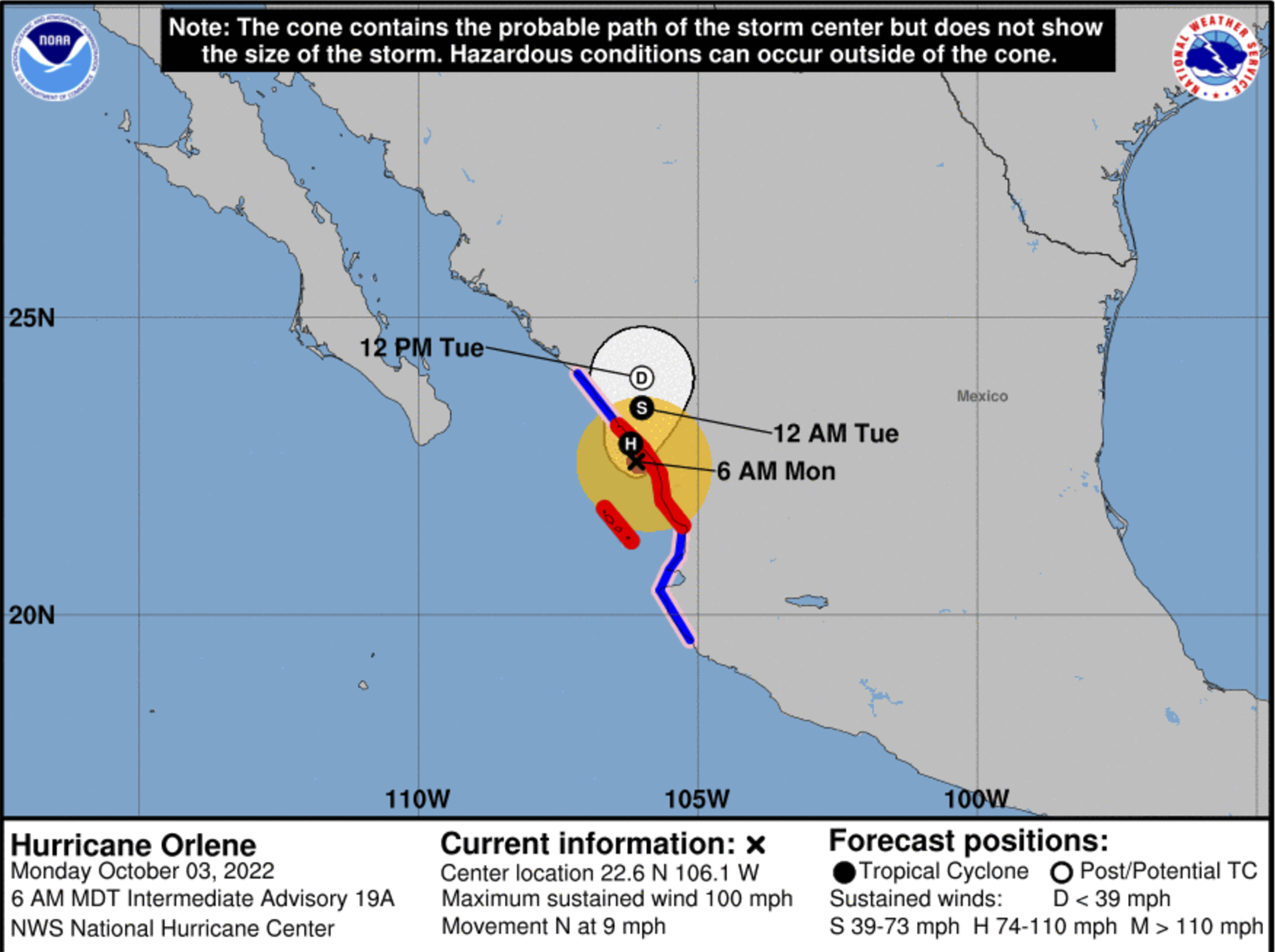 Hurricane Orlene Makes Landfall Near Mexico Tourist Hub Mazatlan