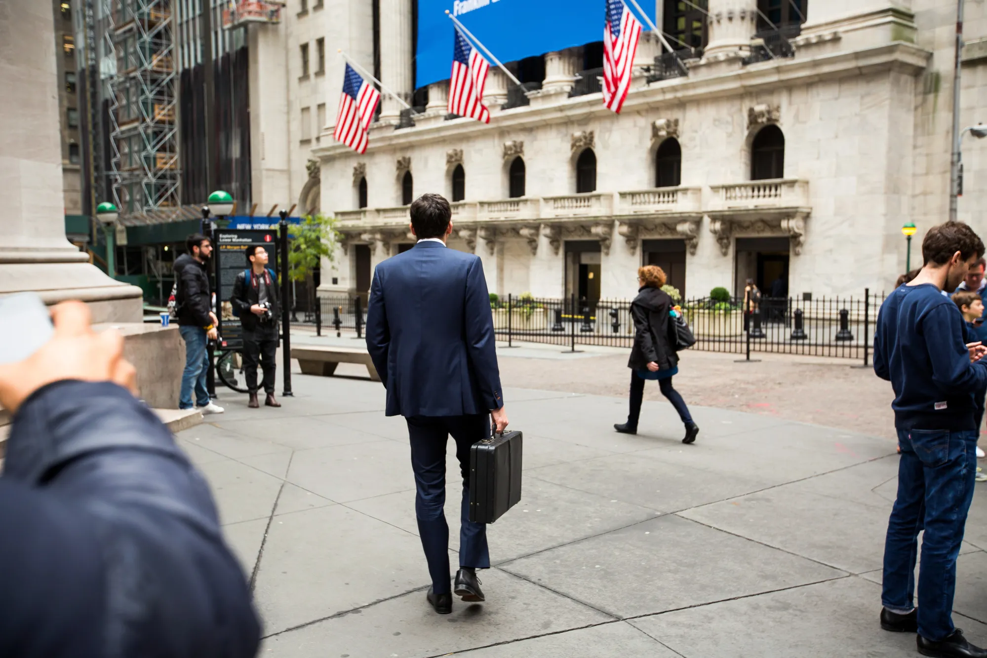 Trading On The Floor Of The NYSE As Stocks Rise While Trump Talks Asia Trade 