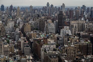 Residential Buildings In New York As Biden Calls For National Rent Caps On Corporate Landlords