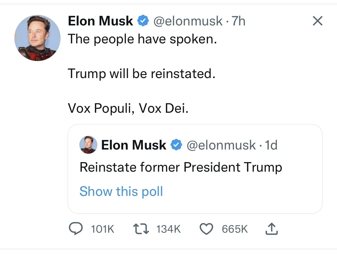 Elon Musk Invites Donald Trump to His Twitter Hellscape - Bloomberg