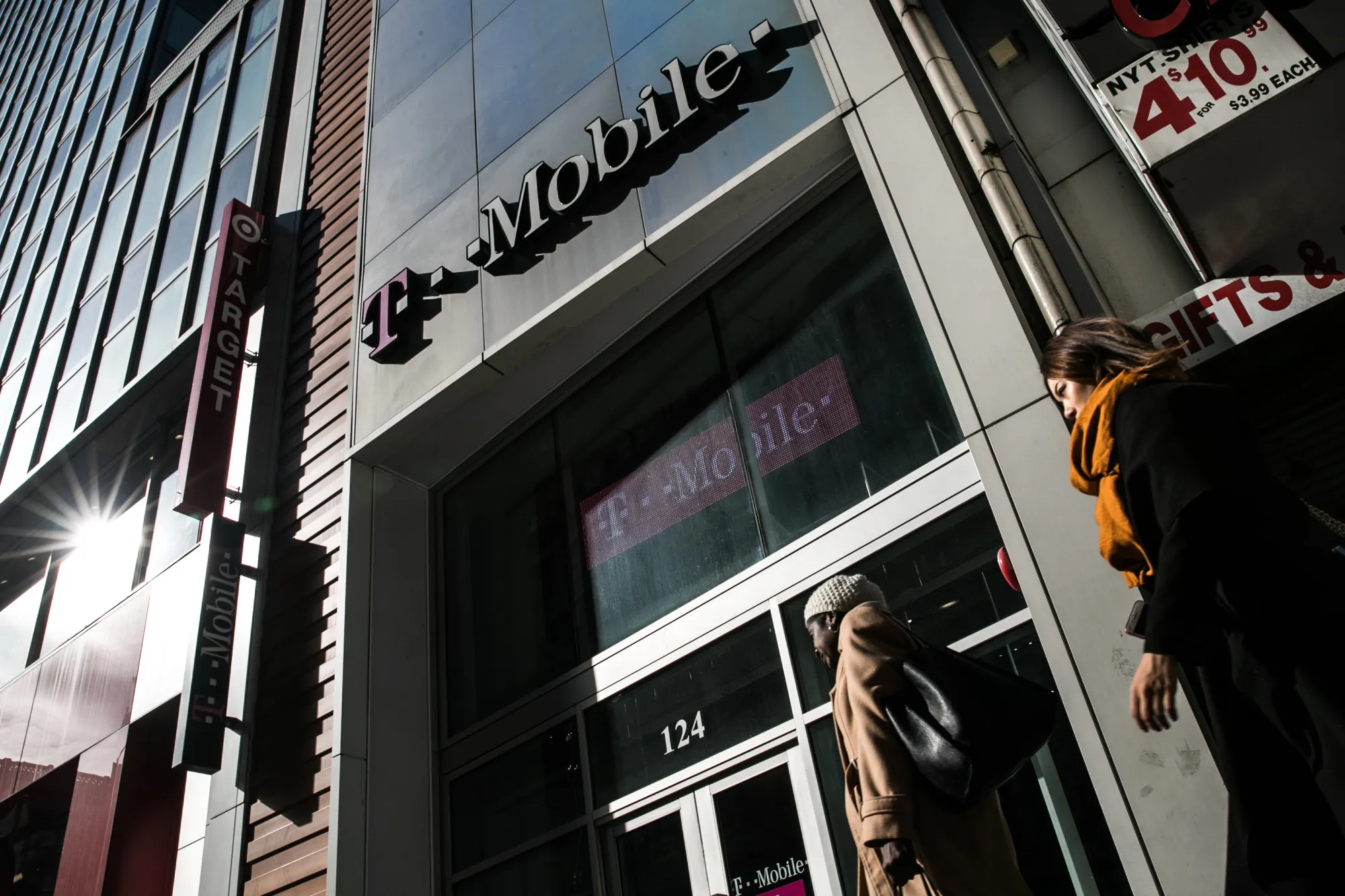 A T-Mobile store in New York.