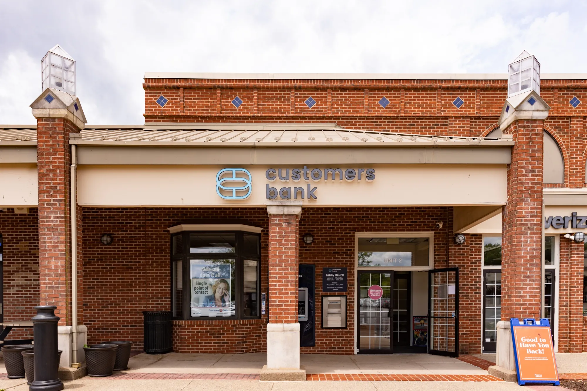 A Customers Bank branch in Doylestown, Pennsylvania.