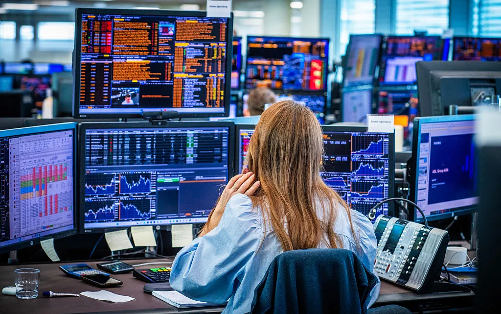 The trading room of Nordea Markets.