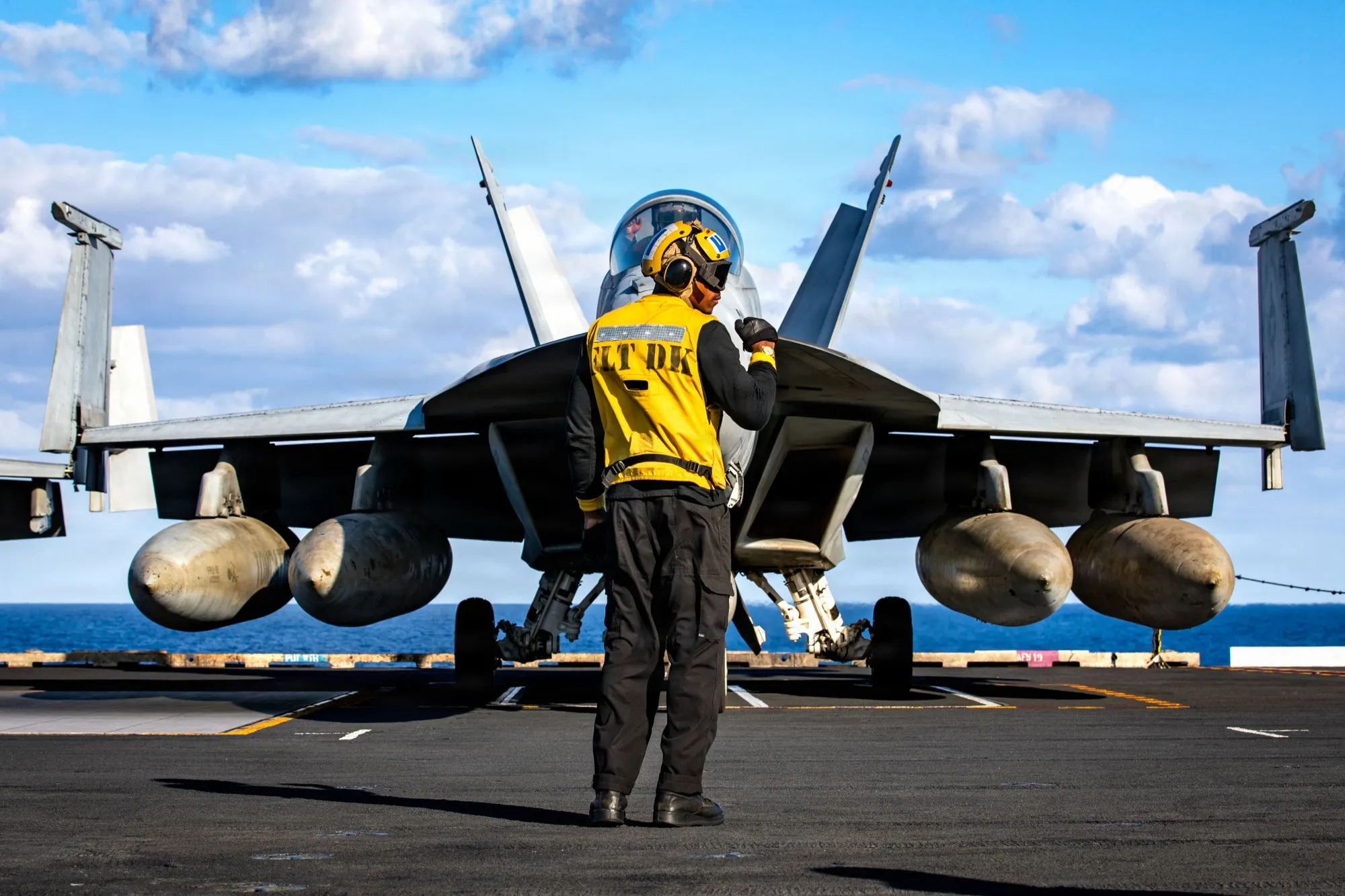 A US fighter jet during Operation Epic Fury in the Middle East.