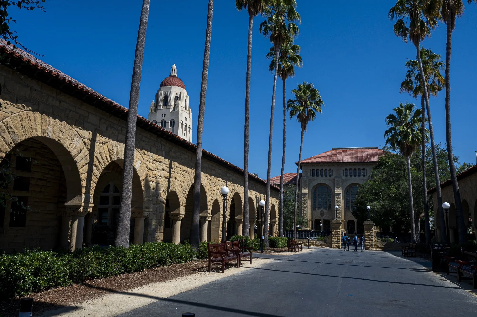 The Stanford University campus in Stanford, California.