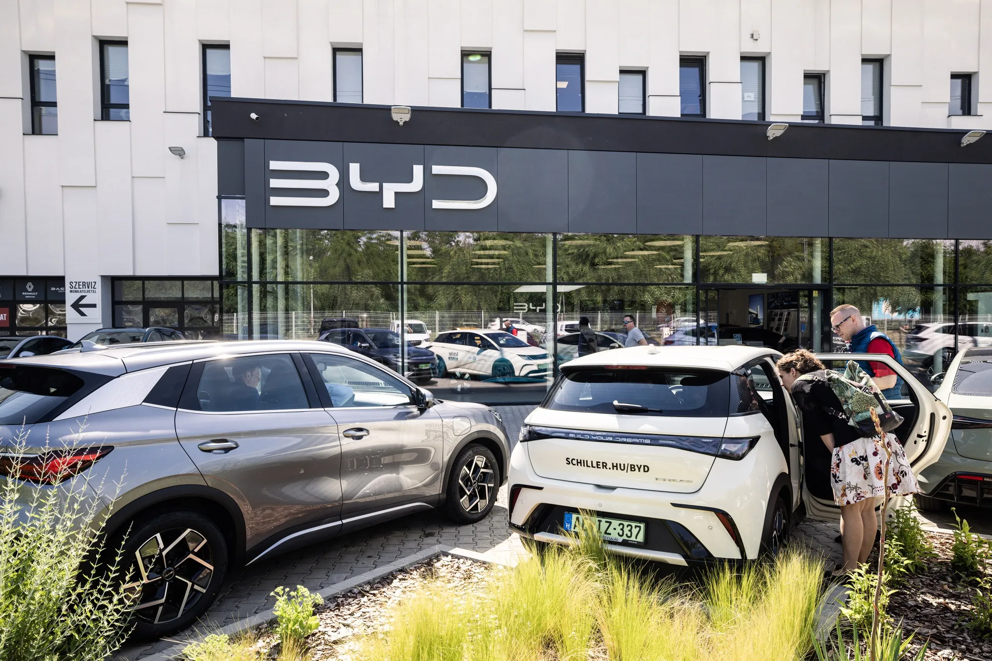 A BYD showroom in Budapest.