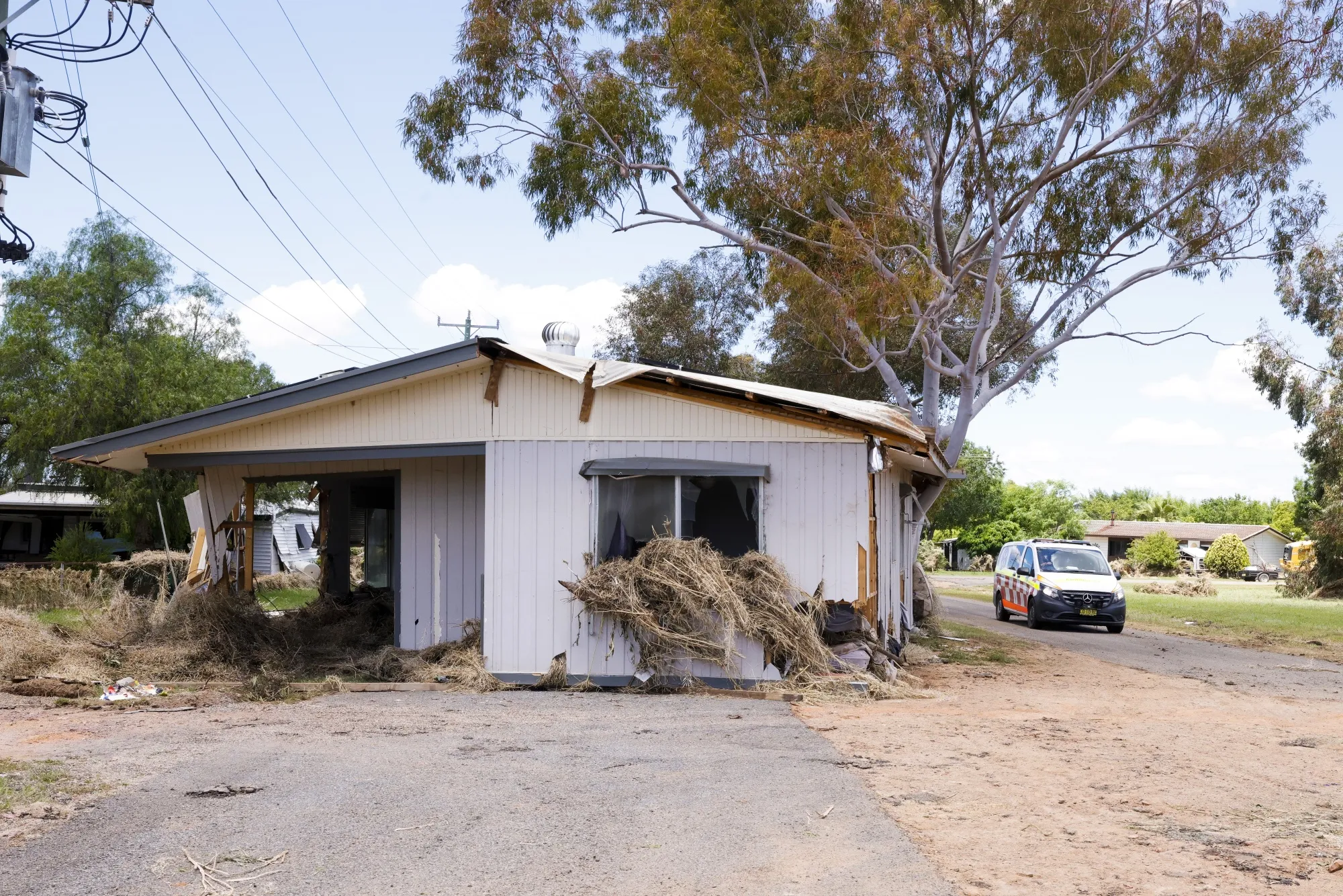 A house damaged by floods in Eugowra,&nbsp;earlier in November.&nbsp;
