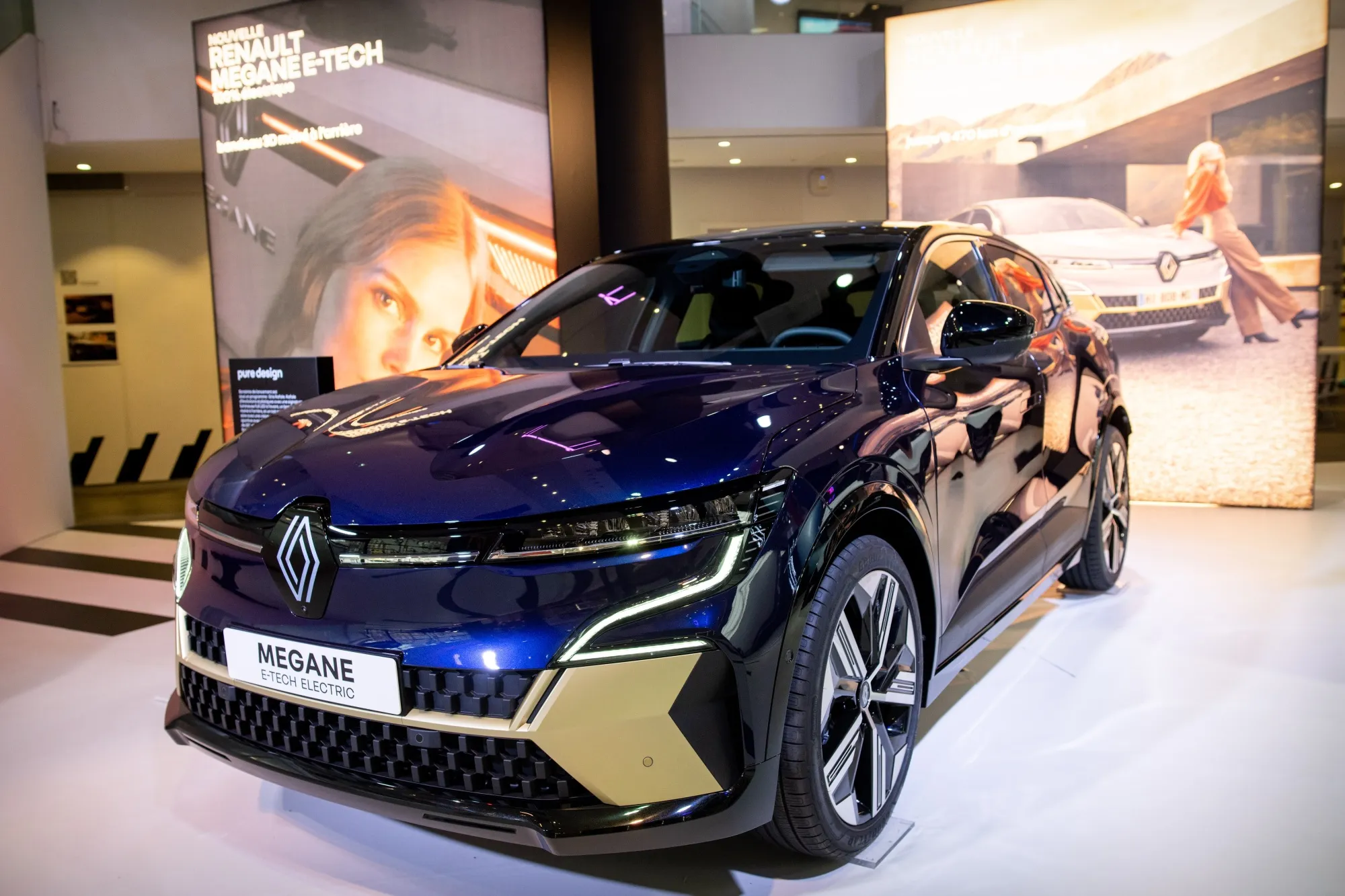 A Renault SA Megane E-tech electric vehicle.