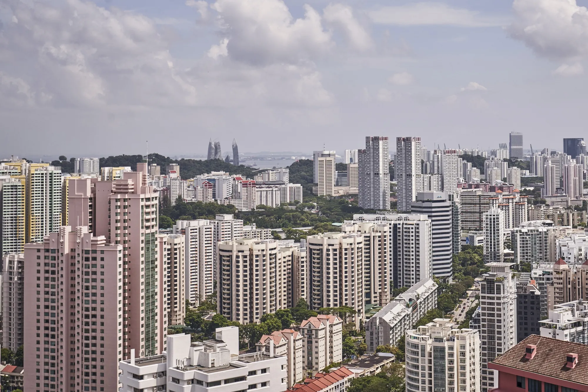 Apartment blocks in Singapore.