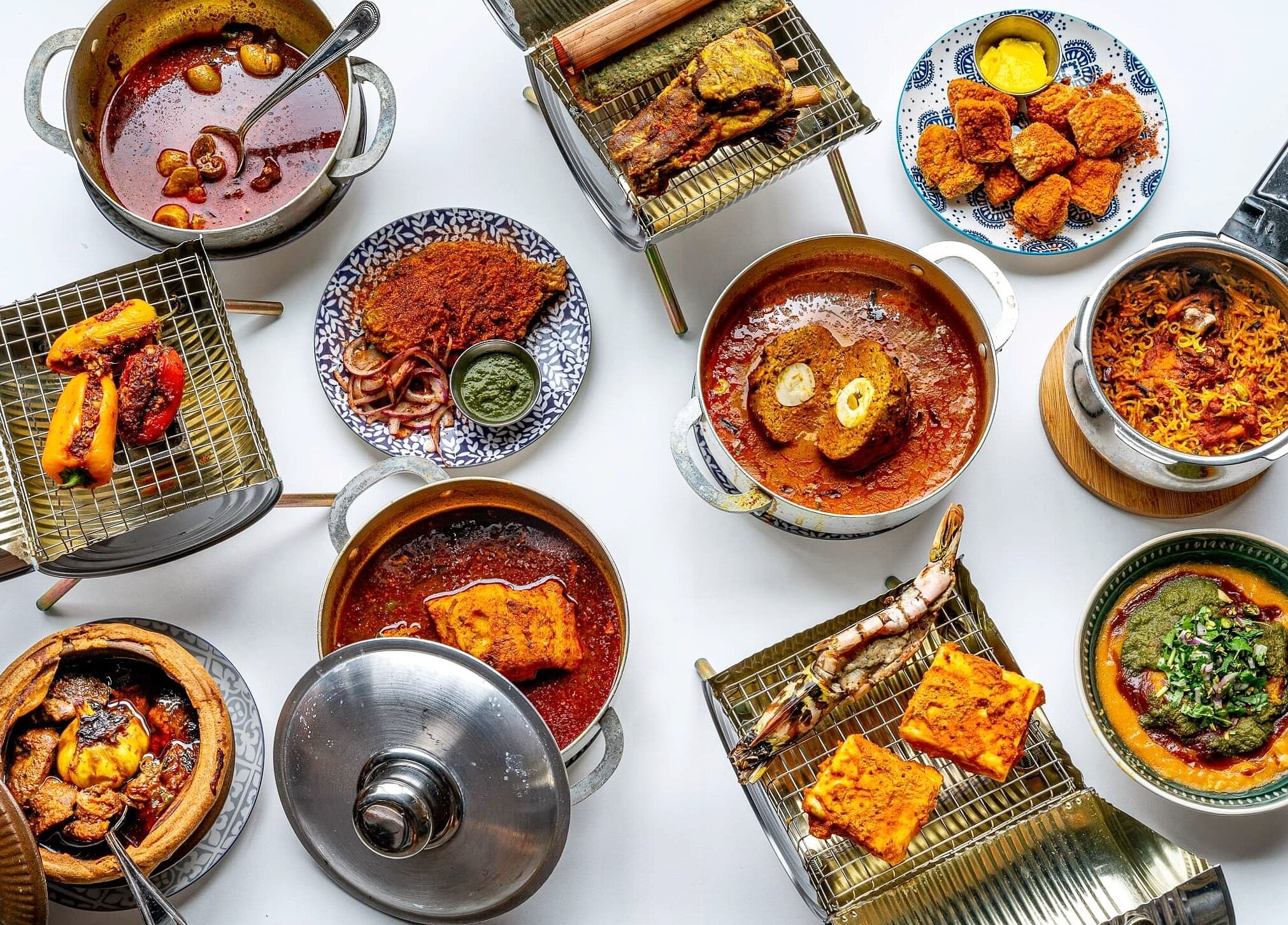 An array of dishes at Dhamaka shows why New York is beating London at the Indian food game.