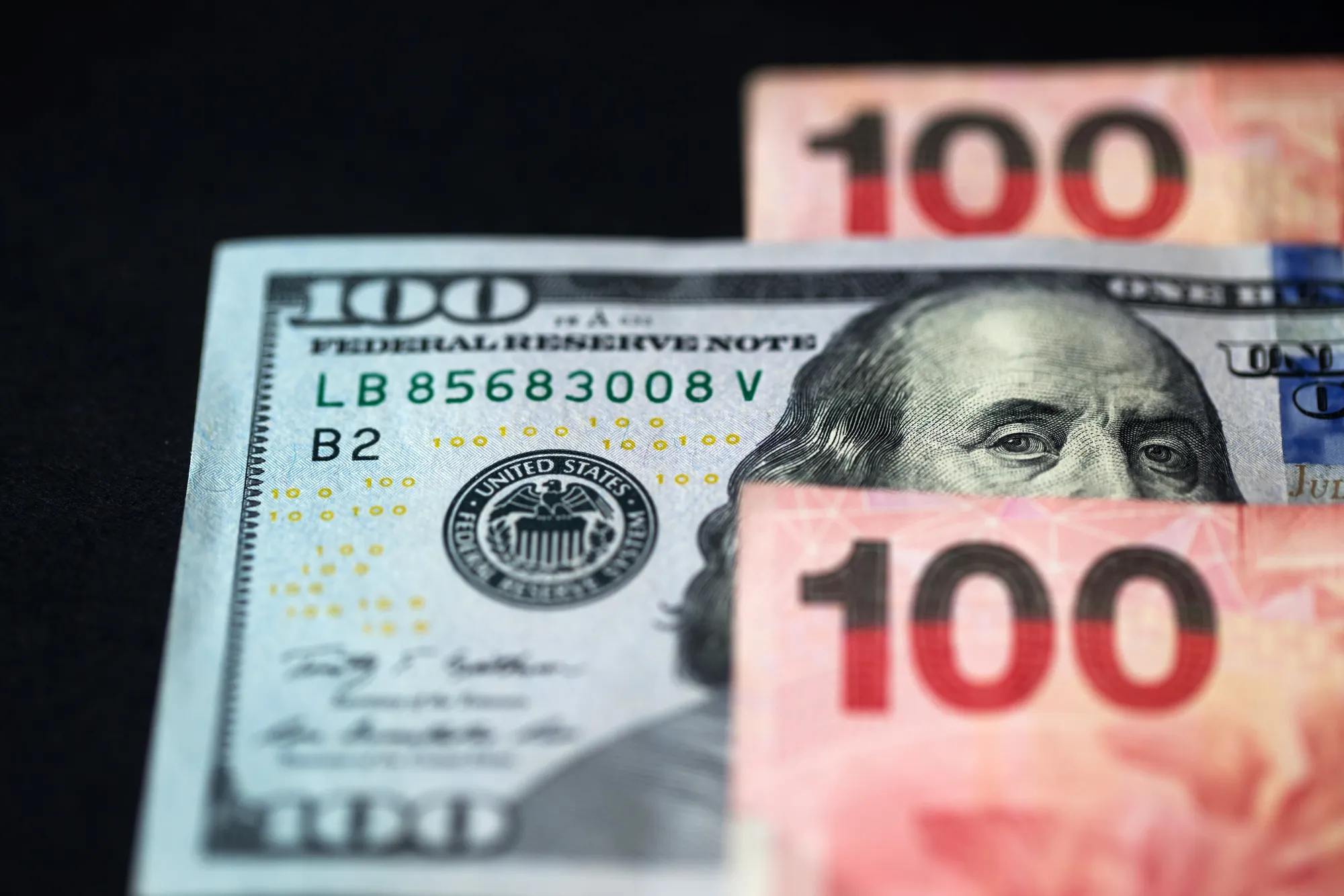 Chinese Yuan, Hong Kong Dollar and U.S. Dollar Banknotes