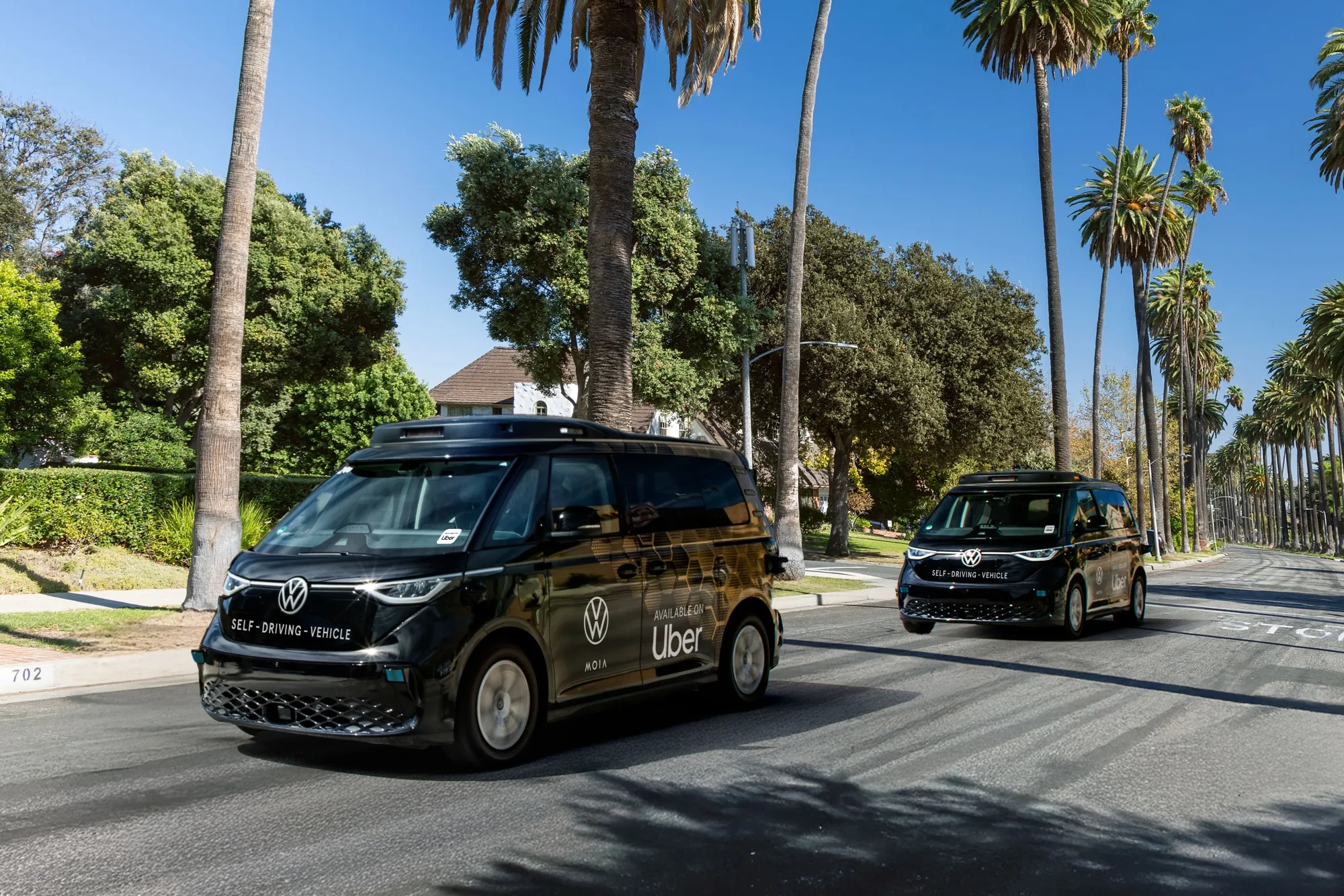 Autonomous Volkswagen ID Buzz van