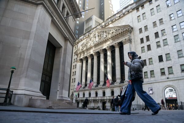 Traders At The New York Stock Exchange As Stocks, Bonds, Dollar Get Hit Amid US-Europe Clash