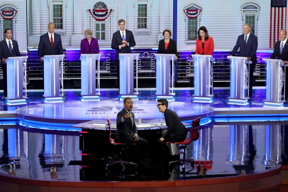 Debate Highlights: Audio Problem Interrupts NBC's Dem Debate - Bloomberg