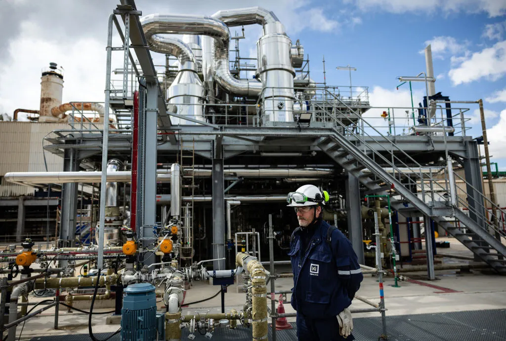A Kem One petrochemical plant in Fos-sur-Mer, Southern France.