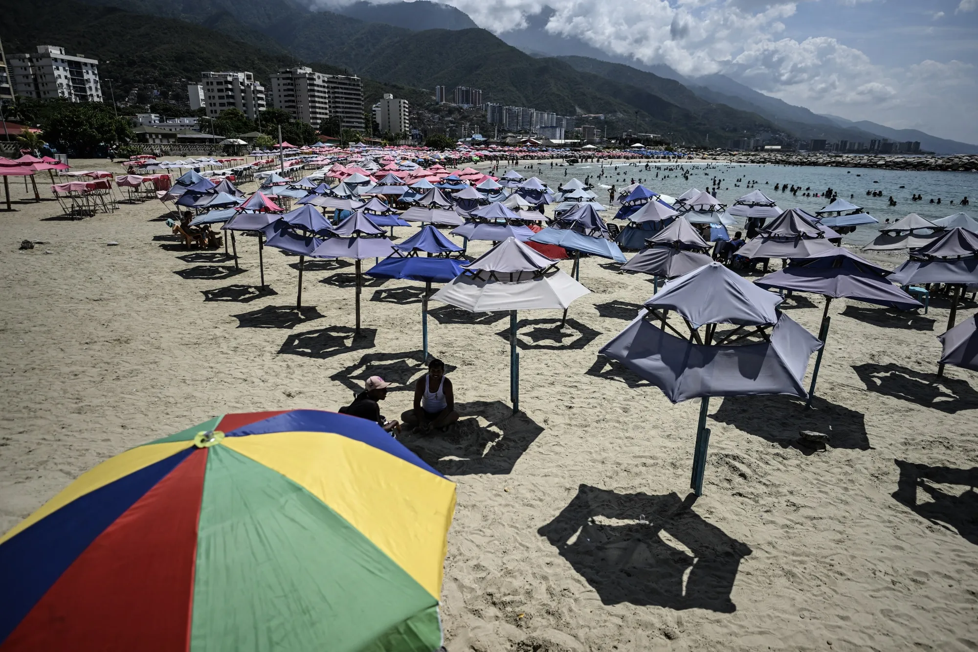 The Los Corales beach on the Caribbean coast of La Guaira, Venezuela.