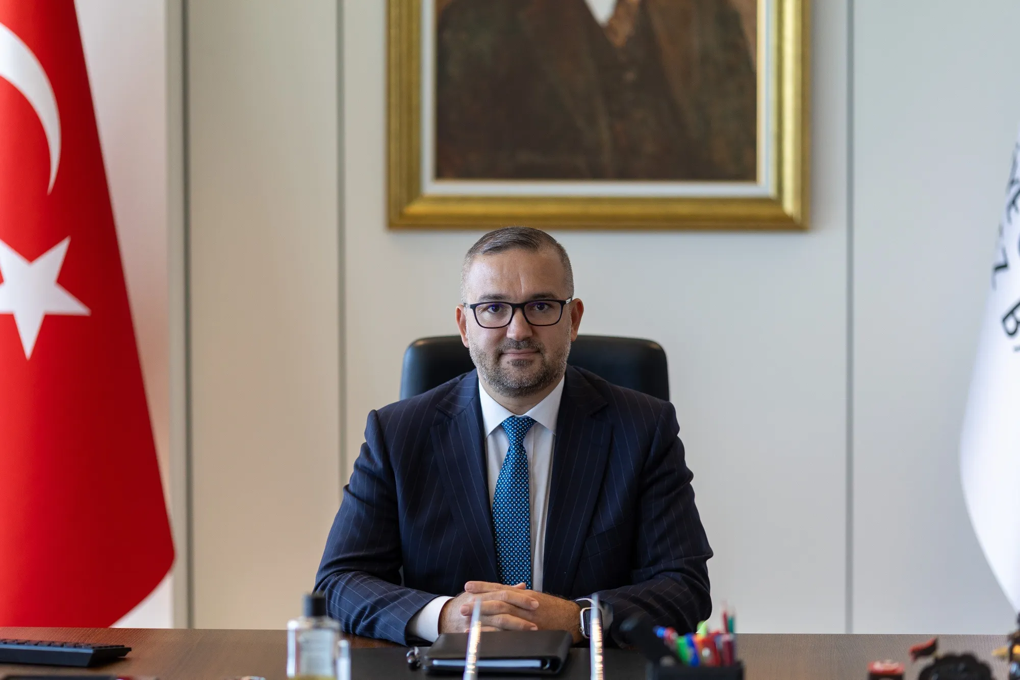 Fatih Karahan, governor of Turkey’s central bank, following an interview in Istanbul on Sept. 4.