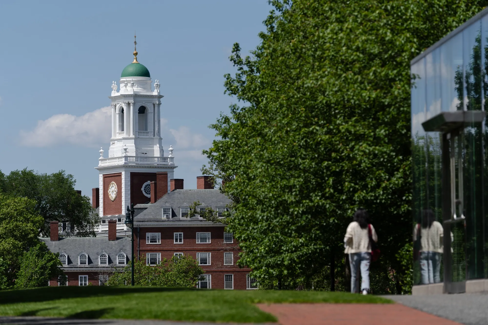 The Harvard University campus in Cambridge, Mass.