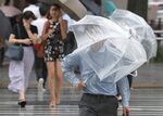 People walk in strong wind and rain triggered by Typhoon Noru on Aug.&nbsp;7,&nbsp;in Nagoya, Japan. &nbsp;