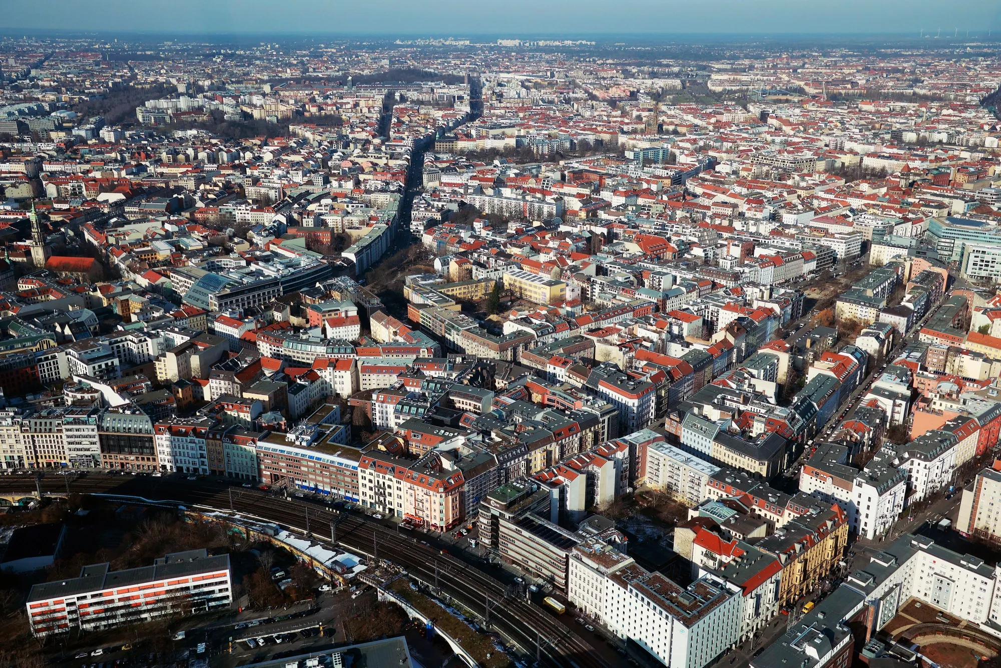 Commercial and residential buildings in Berlin.