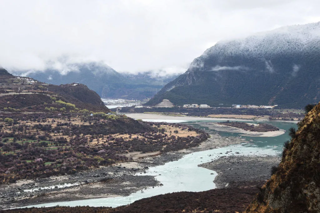 The Yarlung Zangbo Grand Canyon in Nyingchi city, in China's western Tibet Autonomous Region.